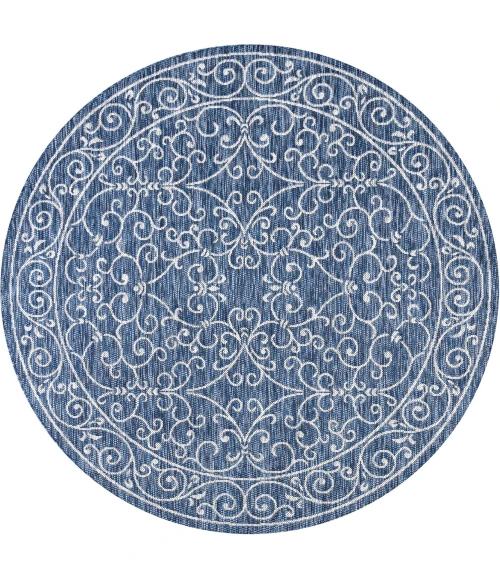 Jonathan Y SANTA MONICA Blue SMB106D 9ft. Round Rug