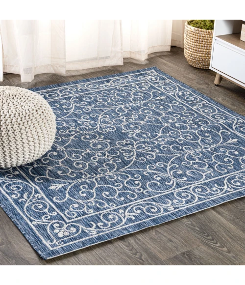 Jonathan Y SANTA MONICA Blue SMB106D 7ft.-9in. Square Rug