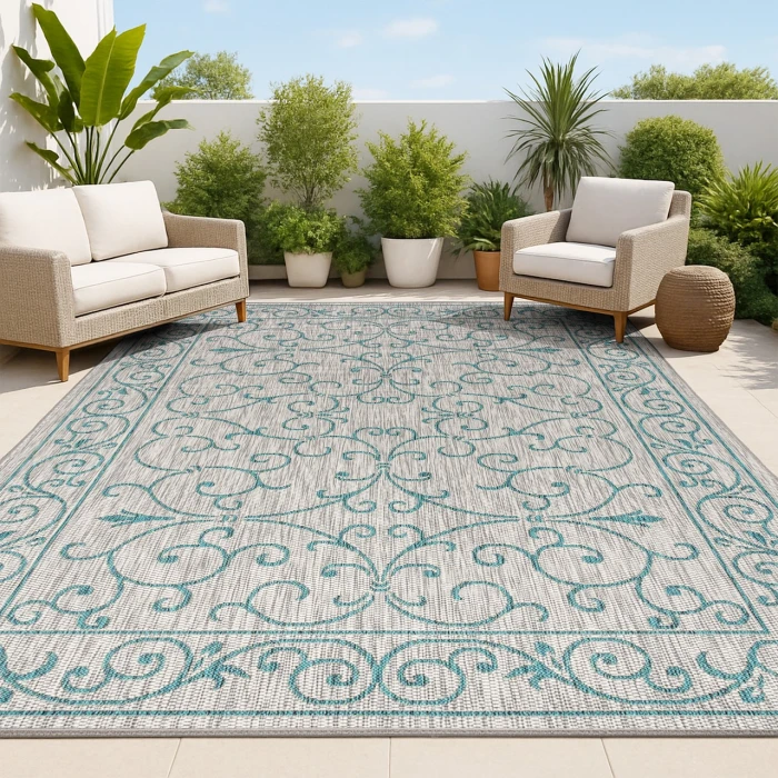 Jonathan Y SANTA MONICA Gray SMB106E 10ft. X 14ft. Rect. Rug
