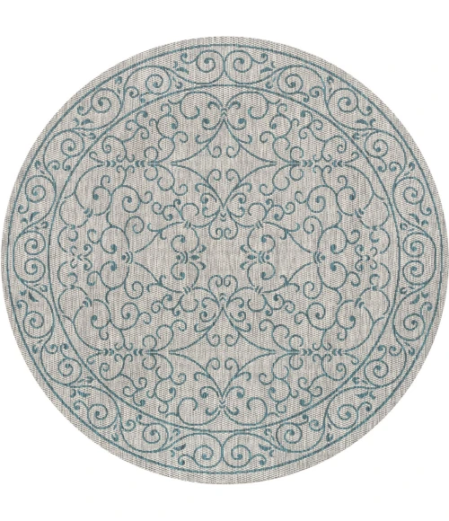 Jonathan Y SANTA MONICA Gray SMB106E 5ft.3in. Round Rug