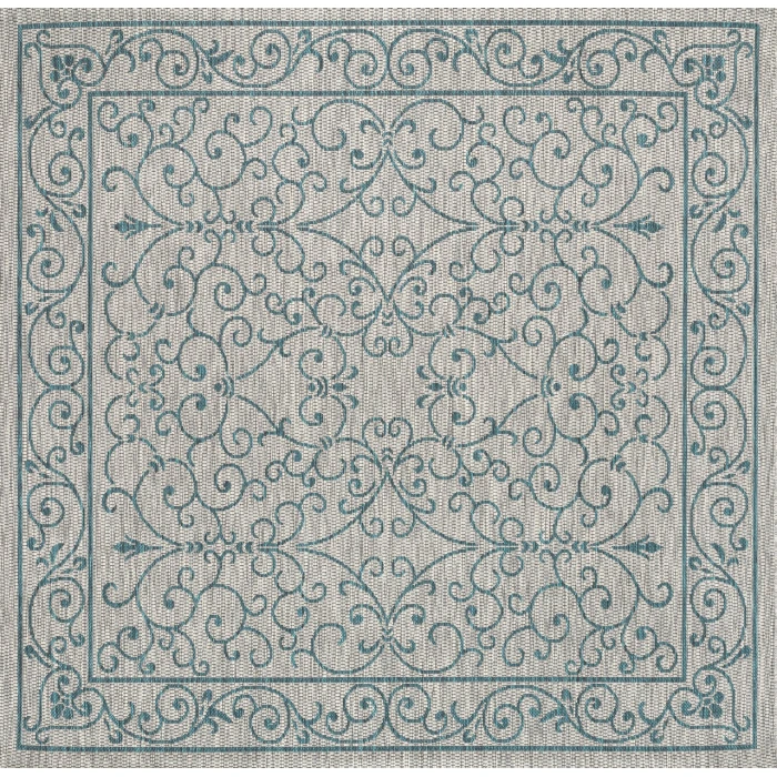 Jonathan Y SANTA MONICA Green SMB106F 9ft. Square Rug
