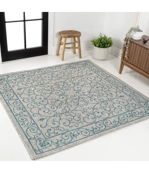 Jonathan Y SANTA MONICA Gray SMB106E 6ft.7in. Square Rug