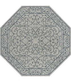 Jonathan Y SANTA MONICA Gray SMB106E 5ft.-3in. Octagon Rug
