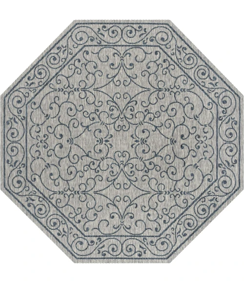 Jonathan Y SANTA MONICA Gray SMB106E 5ft.-3in. Octagon Rug