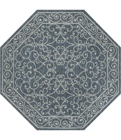 Jonathan Y SANTA MONICA Black SMB106G 7ft.-9in. Octagon Rug