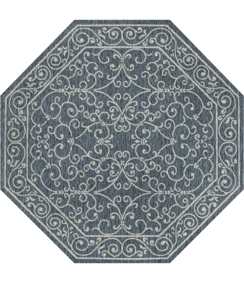 Jonathan Y SANTA MONICA Black SMB106G 7ft.-9in. Octagon Rug