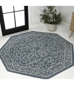 Jonathan Y SANTA MONICA Black SMB106G 7ft.-9in. Octagon Rug