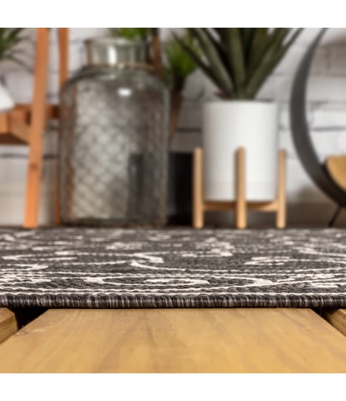 Jonathan Y SANTA MONICA Black SMB106G 5ft.3in. Round Rug