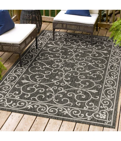 Jonathan Y SANTA MONICA Black SMB106G 6ft. X 9ft. Rect. Rug