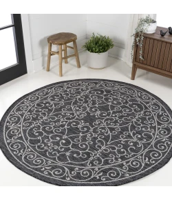 Jonathan Y SANTA MONICA Black SMB106G 6ft.7in. Round Rug