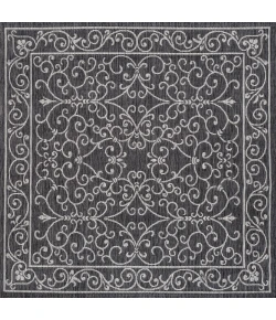 Jonathan Y SANTA MONICA Black SMB106G 6ft.7in. Square Rug