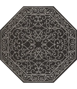 Jonathan Y SANTA MONICA Black SMB107A 7ft.-9in. Octagon Rug