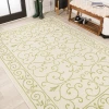 Jonathany Santa Monica SMB106I Cream/Green Area Rug 5 ft. 3 in. X 7 ft. 7 in. Rectangle