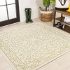 Jonathany Santa Monica SMB106I Cream/Green Area Rug 5 ft. 3 in. X 5 ft. 3 in. Square
