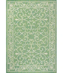 Jonathany Santa Monica SMB106K Green/Ivory Area Rug 5 ft. 3 in. X 7 ft. 7 in. Rectangle