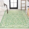 Jonathany Santa Monica SMB106K Green/Ivory Area Rug 5 ft. 3 in. X 7 ft. 7 in. Rectangle