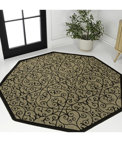 Jonathan Y SANTA MONICA Beige SMB107B 7ft.-9in. Octagon Rug