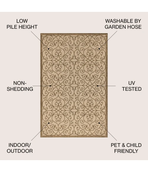 Jonathan Y SANTA MONICA Beige SMB107B 6ft. X 9ft. Rect. Rug
