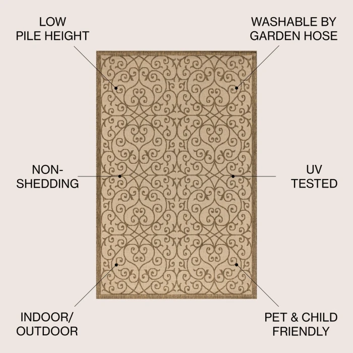 Jonathan Y SANTA MONICA Beige SMB107B 10ft. X 14ft. Rect. Rug