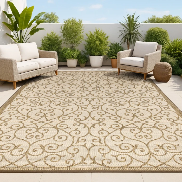 Jonathan Y SANTA MONICA Beige SMB107B 10ft. X 14ft. Rect. Rug