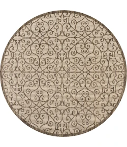 Jonathan Y SANTA MONICA Beige SMB107B 9ft. Round Rug