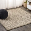 Jonathany Santa Monica SMB107B Beige/Brown Area Rug 5 ft. 3 in. X 5 ft. 3 in. Square