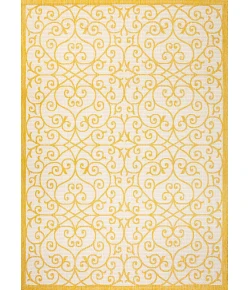 Jonathany Santa Monica SMB107D Cream/Yellow Area Rug 3 ft. 1 in. X 5 ft. Rectangle