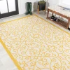 Jonathany Santa Monica SMB107D Cream/Yellow Area Rug 3 ft. 1 in. X 5 ft. Rectangle