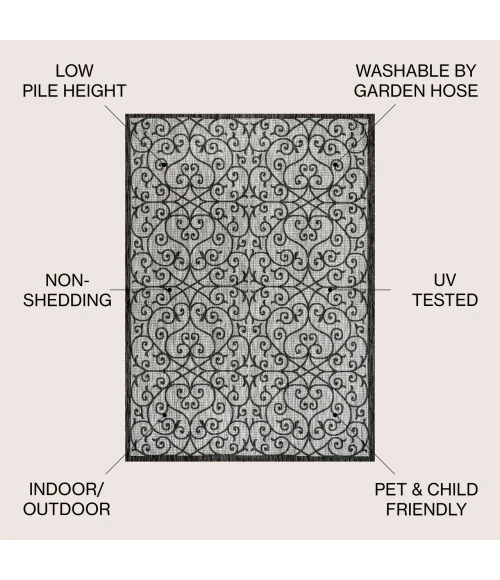 Jonathan Y SANTA MONICA Gray SMB107E 6ft. X 9ft. Rect. Rug