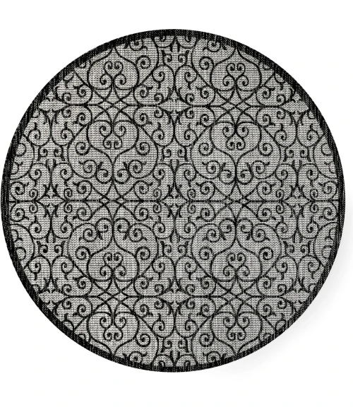 Jonathan Y SANTA MONICA Gray SMB107E 9ft. Round Rug