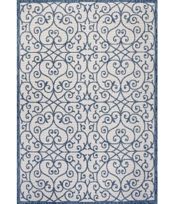 Jonathany Santa Monica SMB107F Blue/Cream Area Rug 3 ft. 1 in. X 5 ft. Rectangle