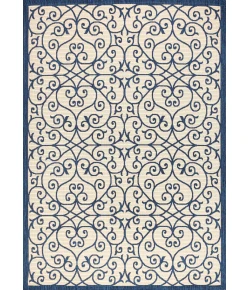 Jonathany Santa Monica SMB107G Navy/Beige Area Rug 3 ft. 1 in. X 5 ft. Rectangle