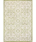 Madrid Vintage Filigree Textured Weave Green/Cream 3 ft. x 5 ft. Indoor/Outdoor Area Rug