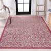 Jonathany Santa Monica SMB107I Light Gray/Fuchsia Area Rug 3 ft. 1 in. X 5 ft. Rectangle