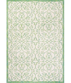 Jonathany Santa Monica SMB107J Cream/Green Area Rug 3 ft. 11 in. X 6 ft. Rectangle