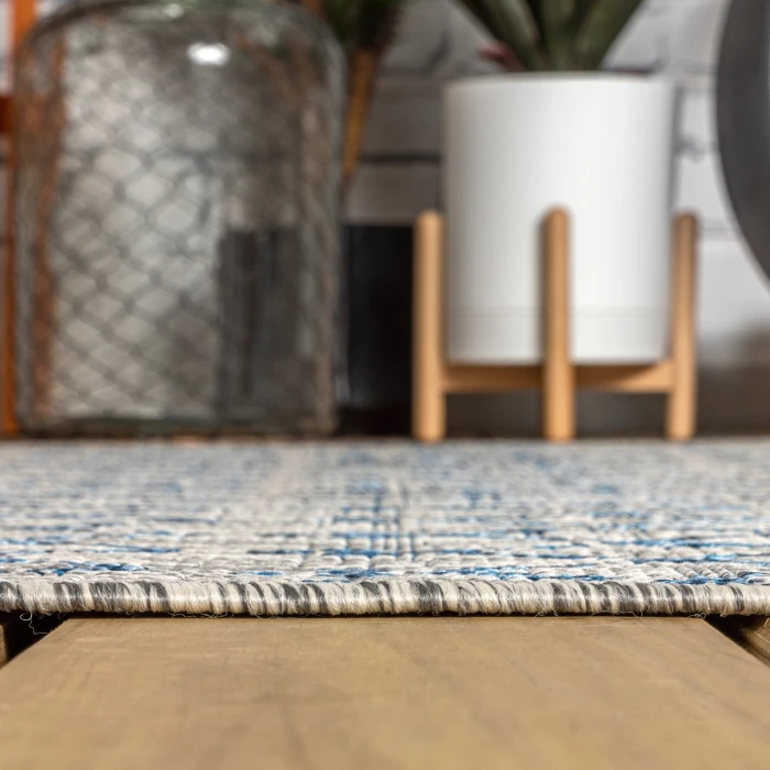 Jonathan Y SANTA MONICA Blue SMB108B 9ft. Square Rug