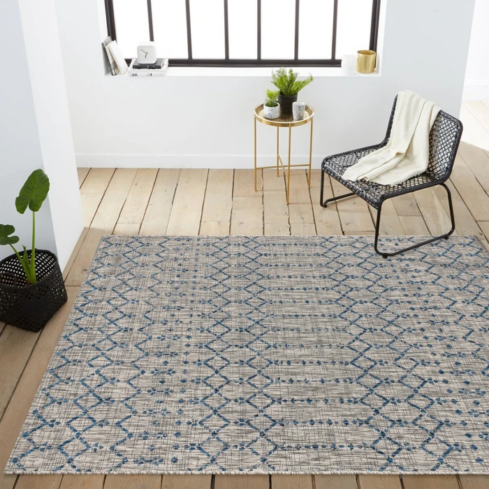 Jonathan Y SANTA MONICA Gray SMB108A 10ft. X 14ft. Rect. Rug
