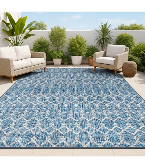 Jonathan Y SANTA MONICA Blue SMB108B 10ft. X 14ft. Rect. Rug
