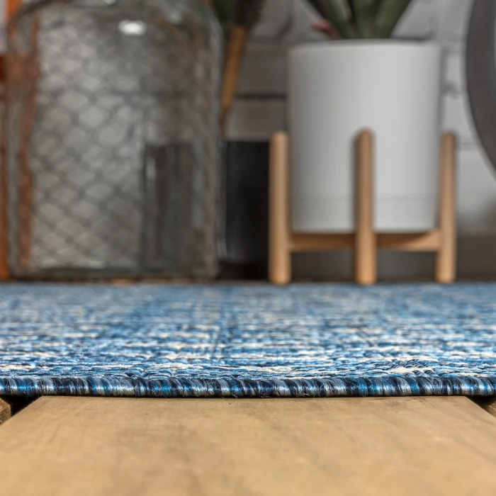 Jonathan Y SANTA MONICA Blue SMB108B 6ft.7in. Square Rug