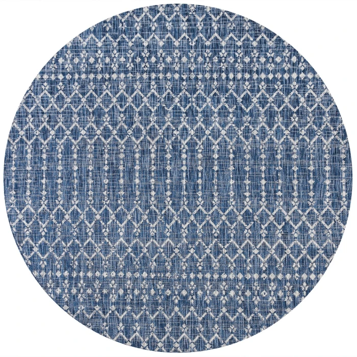 Jonathan Y SANTA MONICA Blue SMB108B 3ft.-11in. Round Rug