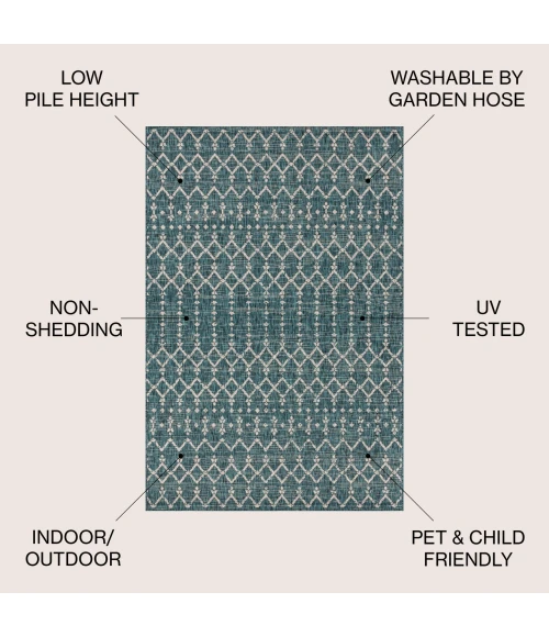 Jonathan Y SANTA MONICA Green SMB108C 10ft. X 14ft. Rect. Rug