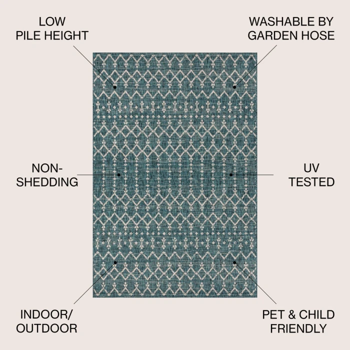 Jonathan Y SANTA MONICA Green SMB108C 6ft. X 9ft. Rect. Rug