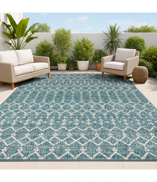 Jonathan Y SANTA MONICA Green SMB108C 10ft. X 14ft. Rect. Rug