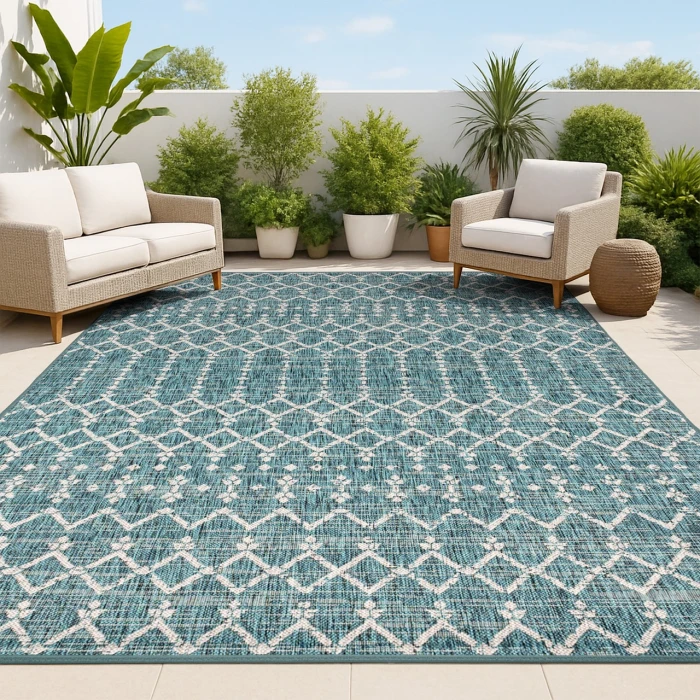 Jonathan Y SANTA MONICA Green SMB108C 6ft. X 9ft. Rect. Rug