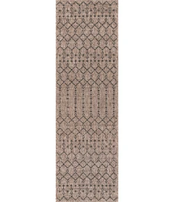 Jonathany Santa Monica SMB108D Natural/Black Area Rug 2 ft. 2 in. X 10 ft. Runner