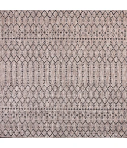 Jonathany Santa Monica SMB108D Natural/Black Area Rug 5 ft. 3 in. X 5 ft. 3 in. Square