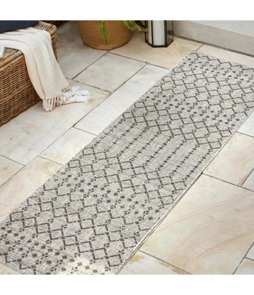 Jonathan Y SANTA MONICA Gray SMB108E 2ft.-2in. X 14ft. Rect. Rug