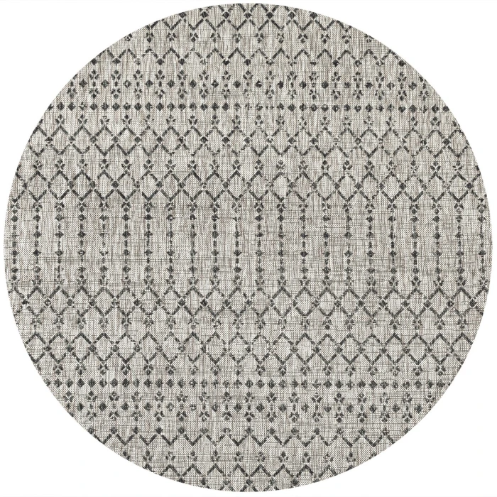 Jonathan Y SANTA MONICA Gray SMB108E 3ft.-1in. Round Rug