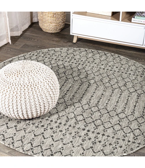 Jonathan Y SANTA MONICA Gray SMB108E 6ft.7in. Round Rug