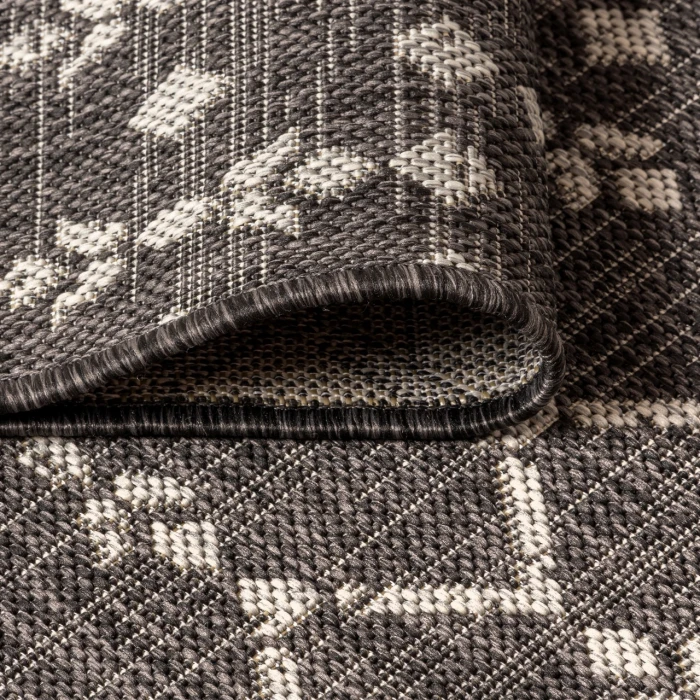Jonathan Y SANTA MONICA Black SMB108F 3ft.-11in. Square Rug